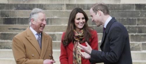 Prince William and Kate Middleton share a laugh with Prince Charles. Photo: Blasting News Library - Newsday - newsday.com