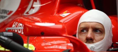 Seb Vettel, prima guida della Ferrari