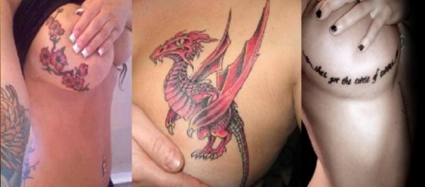 Vejas algumas tatuagens nos seios Vejas algumas tatuagens nos seios