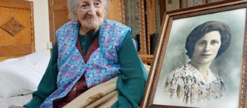 La 'decana' del pianeta, la nonna del mondo, Emma Morano ci ha lasciato ieri a 117 anni e un record da guinness dei primati. Foto: Skytg24.