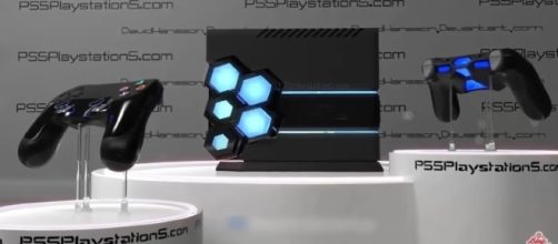 A design concept of PlayStation 5. /Photo via Blog De JP, YouTube Screenshot