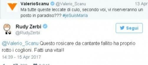 #RudyZerbi si scaglia contro #ValerioScanu, via social-media. #BlastingNews