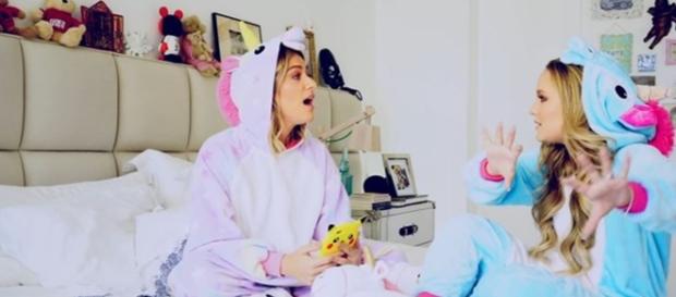 Ewbank e Larissa Manoela em bate-papo Ewbank e Larissa Manoela em bate-papo