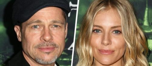 Is Sienna Miller upset that her name is being dragged to Brad Pitt and Angelina Jolie's divorce drama? (via Blasting News library)
