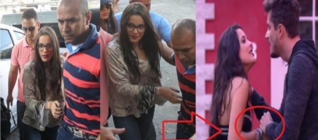 Emilly foi para delegacia falar sobre agressões em inquérito Emilly foi para delegacia falar sobre agressões em inquérito