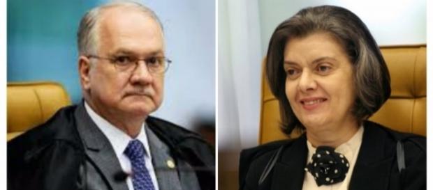 Ministros Edson Fachin e Cármen Lúcia Ministros Edson Fachin e Cármen Lúcia