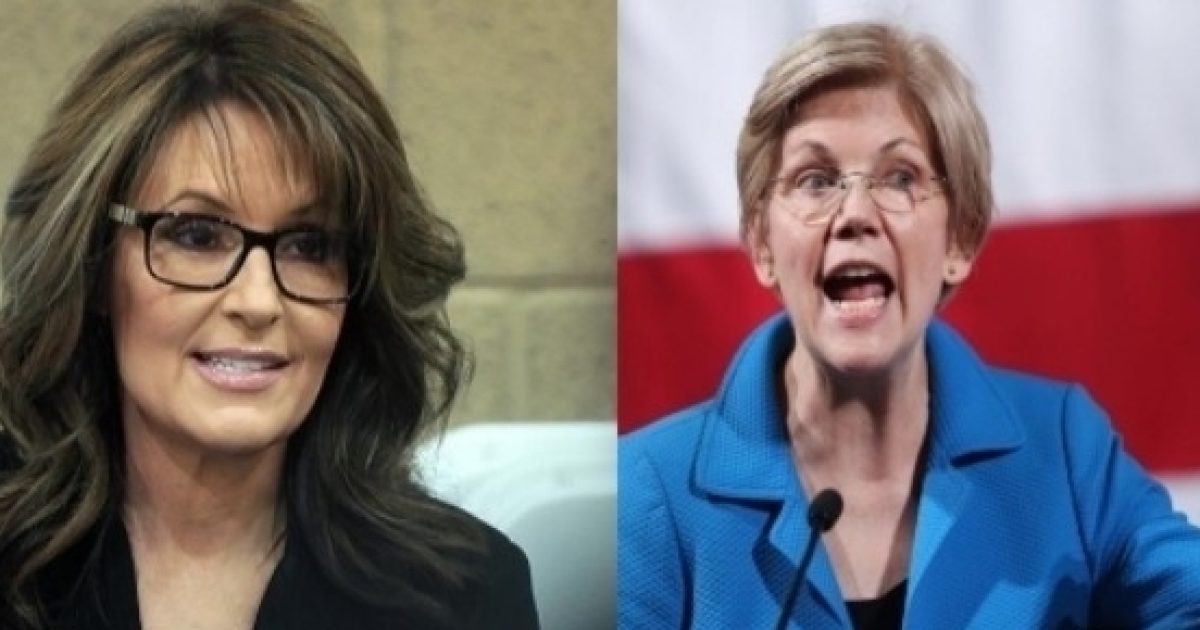 Sarah Palin picks a fight with Elizabeth Warren over 'fight like a girl