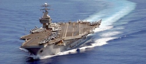 La portaerei 'Carl Vinson' della marina militare degli Stati Uniti d'America