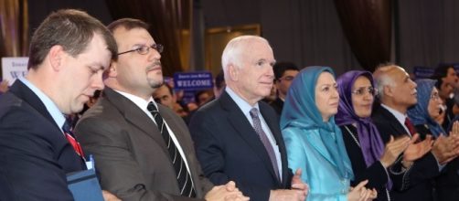 Sen. McCain with Maryam Rajavi. Credit: Ali Safavi