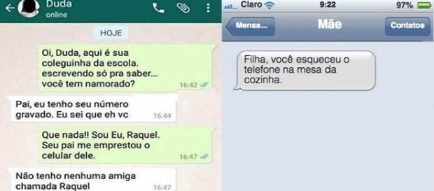 Pais que passaram dificuldades na hora de mandar mensagens Pais que passaram dificuldades na hora de mandar mensagens