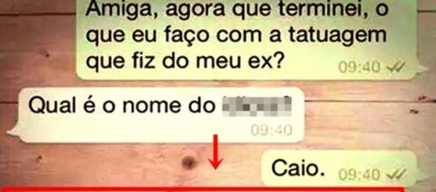 Quando termina o namoro e tem tatuagem com nome do ex Quando termina o namoro e tem tatuagem com nome do ex