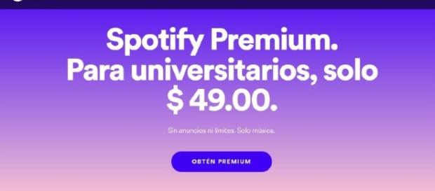 Spotify Premium para estudiantes se ofrecerá por 49 pesos por mes Spotify Premium para estudiantes se ofrecerá por 49 pesos por mes