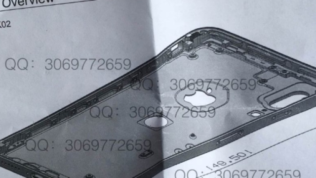 Il disegno della presunta scocca posteriore di iPhone 8