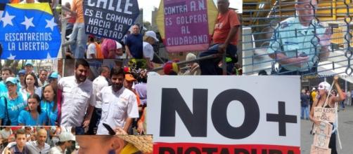 Venezolanos salieron a la calle a protestar por la sentencia del TSj