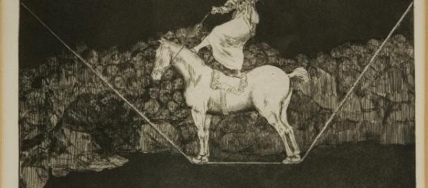Francisco Goya y Lucientes “Una reina del circ", 1819 acquatinta e lavis, 245 x 350 mm Francisco Goya y Lucientes “Una reina del circ", 1819 acquatinta e lavis, 245 x 350 mm