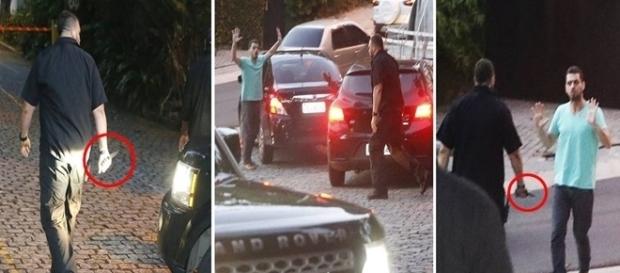Segurança de Justin Bieber furou pneu do carro do motorista do Uber. Segurança de Justin Bieber furou pneu do carro do motorista do Uber.