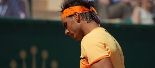 Rafa Nadal moves forward/ Photo via Marianne Bevis