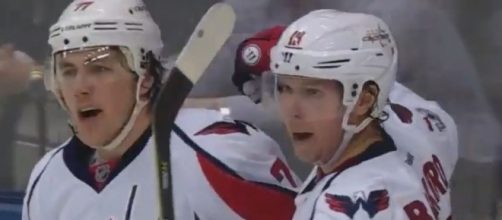 T.J. Oshie and Backstrom after Capitals' 5th goal, SAP'ѕ Highlights Youtube channel https://www.youtube.com/watch?v=EWyfLnWav8A