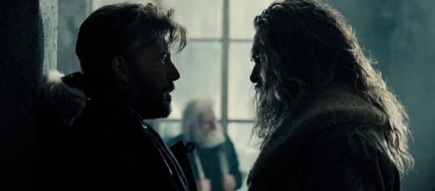 Ben Affleck's Bruce Wayne stares down Jason Momoa's Arthur Curry in the upcoming "Justice League." (via YouTube/Warner Bros. Pictures) Ben Affleck's Bruce Wayne stares down Jason Momoa's Arthur Curry in the upcoming "Justice League." (via YouTube/Warner Bros. Pictures)