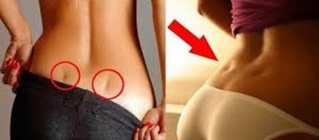 Duas imagens do corpo humano feminino Duas imagens do corpo humano feminino