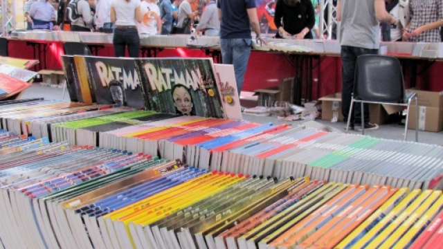 Immagine di uno stand di una delle scorse edizioni del Napoli Comicon