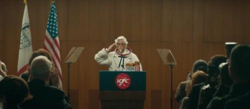 KFC just revealed a new Colonel Sanders to launch the new chicken sandwich to space. Photo courtesy of Blasting News Library.