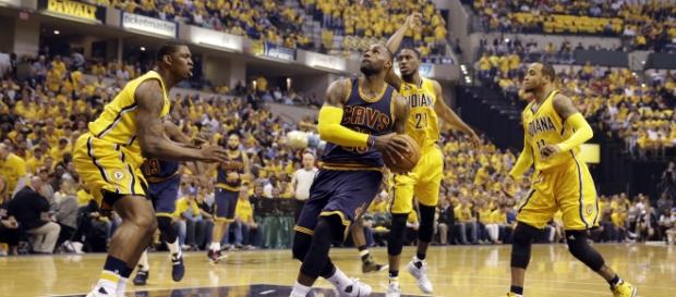 El espectáculo fue de LeBron en Indiana El espectáculo fue de LeBron en Indiana