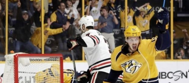 Ryan Johansen tuvo una de sus mejores series como Pred vs los Blackhawks. The Star.com. Ryan Johansen tuvo una de sus mejores series como Pred vs los Blackhawks. The Star.com.