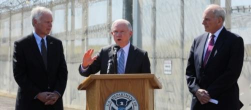 Kelly, Sessions Pledge Tough Stance on Border Policy in San Diego / Photo by voanews.com via Blasting News library
