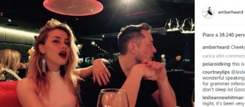 Amber Heard insieme al suo nuovo amore Elon Musk (Credits:Instagram Amber Heard)