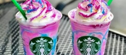 Stephen Colbert "hate tastes" the Unicorn Frappuccino live on air / photo: BN Photo Library