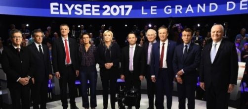Foto di gruppo per i candidati alle presidenziali di Francia 2017