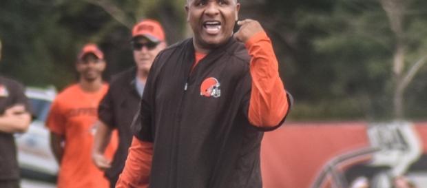 Cleveland Browns coach Hue Jackson/ Photo via Erik Drost, Flickr Cleveland Browns coach Hue Jackson/ Photo via Erik Drost, Flickr
