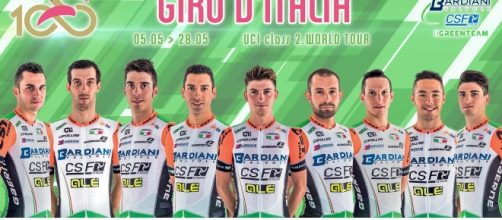 La Bardiani CSF al Giro d'Italia