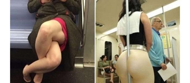 Dois flagrantes bem estranhos feitos em metrôs Dois flagrantes bem estranhos feitos em metrôs