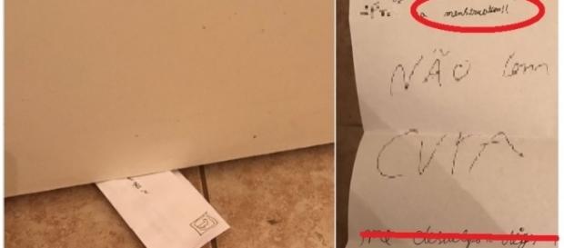 Menino deixa a irmã comovida com cartinha deixada sob sua porta, ao diagnosticar seu momento de TPM. Veja Menino deixa a irmã comovida com cartinha deixada sob sua porta, ao diagnosticar seu momento de TPM. Veja