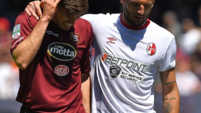 Un'immagine di Salernitana - Bari del 25 aprile.