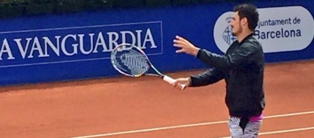 Bernard Tomic on Tuesday at the Barcelona Open. Photo by BcnOpen BancSabadell (@bcnpenbs) Twitter Bernard Tomic on Tuesday at the Barcelona Open. Photo by BcnOpen BancSabadell (@bcnpenbs) Twitter