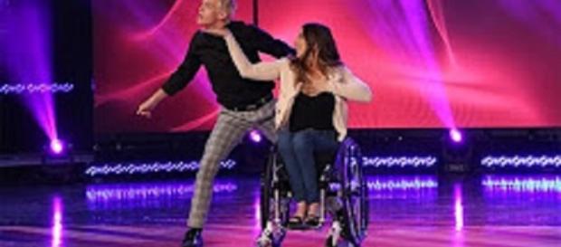 Chelsie Hill and partner Josh Killacky send spirits to soaring heights with their dance routine on "Ellen"--ellentv.com Chelsie Hill and partner Josh Killacky send spirits to soaring heights with their dance routine on "Ellen"--ellentv.com