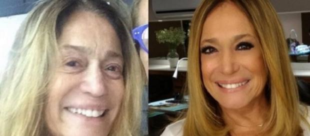 Na imagem, a atriz de 74 anos aparece de cara de limpa, sem batom ou base Na imagem, a atriz de 74 anos aparece de cara de limpa, sem batom ou base