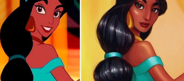 Princesa Jasmine de forma realística Princesa Jasmine de forma realística