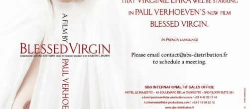 Cartel de la nueva película francesa de Paul Verhoeven, 'Virgen Santa', basada en un personaje real.