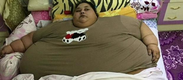 A mulhr masi gorda do mundo, Eman Abd El Aty, internada pesando 500 Kg. A mulhr masi gorda do mundo, Eman Abd El Aty, internada pesando 500 Kg.