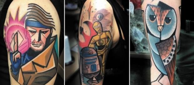 As artes do tatuador britânico Mike Boyd (Fotos: Reprodução/Mike Boyd Tattoos) As artes do tatuador britânico Mike Boyd (Fotos: Reprodução/Mike Boyd Tattoos)