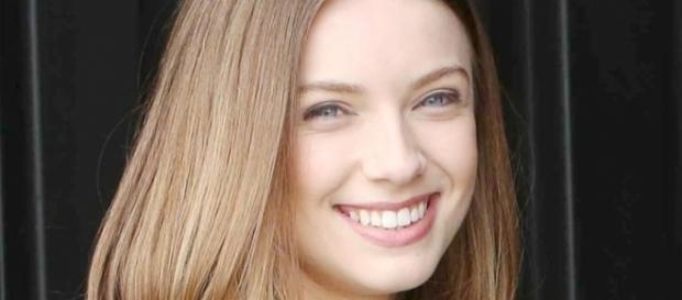 Courtney Grosbeck plays Coco Spectra on The Bold and the Beautiful. (Howard Wise JP). Courtney Grosbeck plays Coco Spectra on The Bold and the Beautiful. (Howard Wise JP).