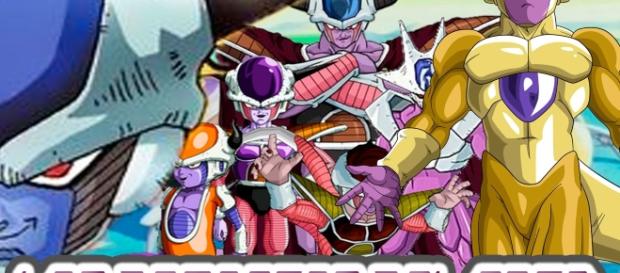 De izquierda a derecha: Frost 1º form, Chilled 1º form, Freezer 1º form, King Cold 2º form, Kuriza 1º form, Cooler Super form, Freezer modo golden. De izquierda a derecha: Frost 1º form, Chilled 1º form, Freezer 1º form, King Cold 2º form, Kuriza 1º form, Cooler Super form, Freezer modo golden.