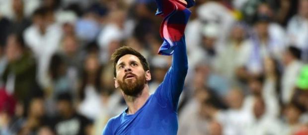 Lionel Messi celebrating after scoring his 500th goal and winning for Barcelona / from 'Hindustan Times' - hindustantimes.com Lionel Messi celebrating after scoring his 500th goal and winning for Barcelona / from 'Hindustan Times' - hindustantimes.com
