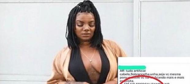 Ludmilla não deixa barato para fã que a insultou nas redes sociais Ludmilla não deixa barato para fã que a insultou nas redes sociais