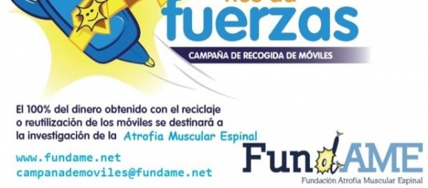 Recogida de móviles para la investigación de Atrofia Muscular Espinal - fundame.net Recogida de móviles para la investigación de Atrofia Muscular Espinal - fundame.net