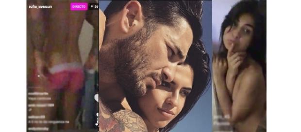 Sofía y Hugo se desnudan en vivo. Sofía y Hugo se desnudan en vivo.
